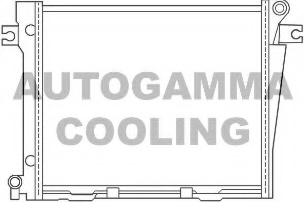 Радиатор, охлаждение двигателя 100104 AUTOGAMMA