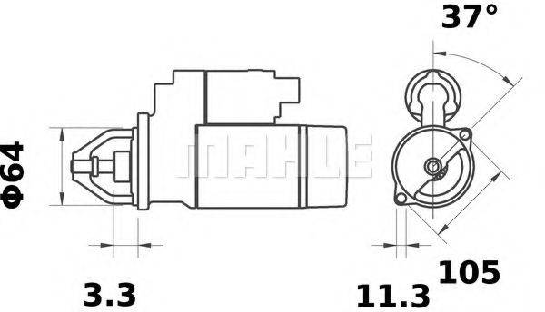 Стартер MS 131 MAHLE ORIGINAL