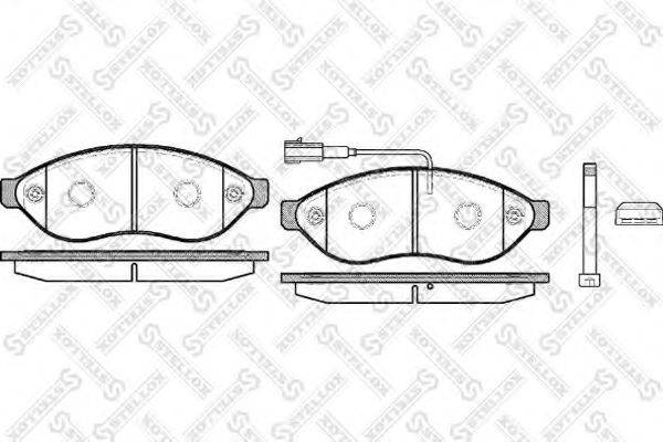 Комплект тормозных колодок 001 091B-SX STELLOX