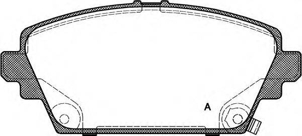 Комплект тормозных колодок, дисковый тормоз BPA0694.02 OPEN PARTS