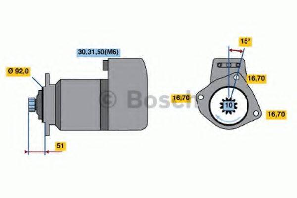 Стартер 0 001 416 029 BOSCH