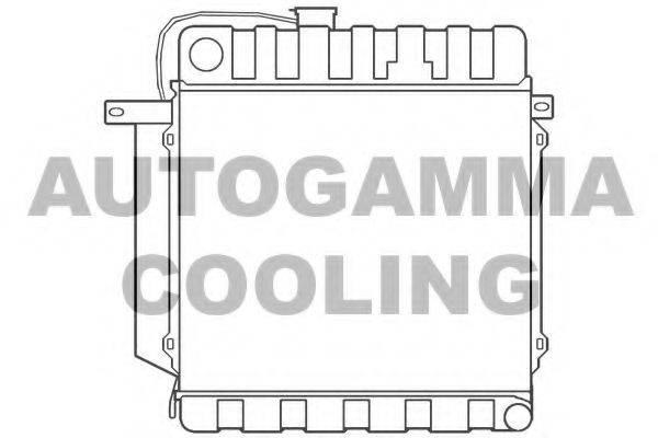 Радиатор, охлаждение двигателя 100082 AUTOGAMMA