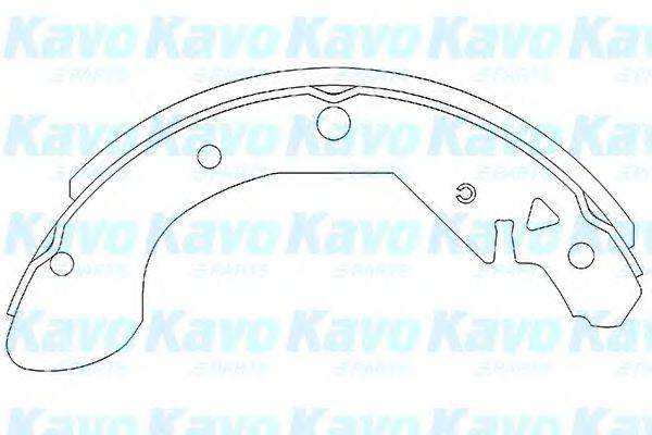 Комплект тормозных колодок KBS-1402 KAVO PARTS