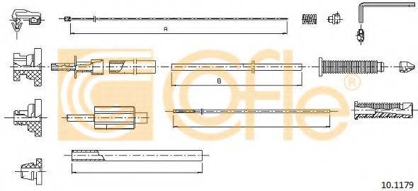 Тросик газа 10.1179 COFLE