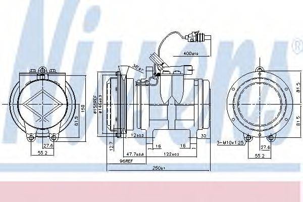 Компрессор кондиционера 89744 NISSENS