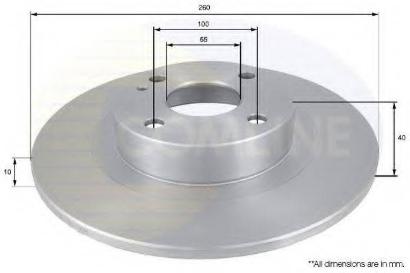 Тормозной диск ADC0438 COMLINE