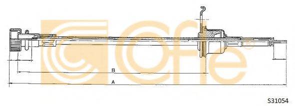 Тросик спидометра S31054 COFLE