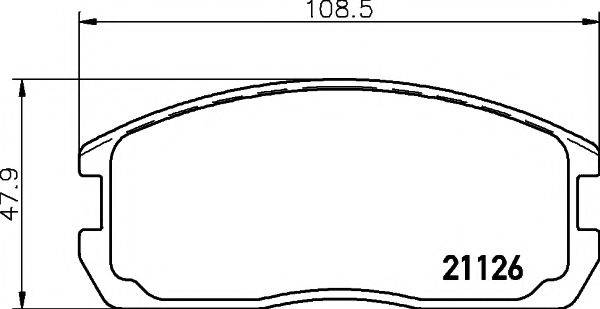 21126/15,0мм Тормозные колодки PAGID T0355 PAGID