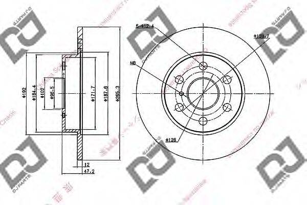 Тормозной диск BD2052 DJ PARTS