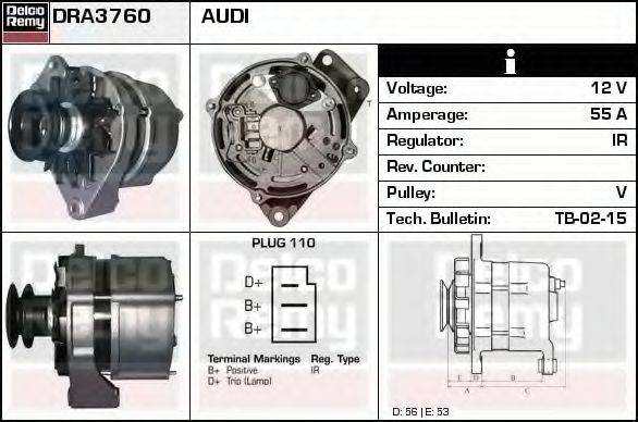 Генератор DRA3760 REMY