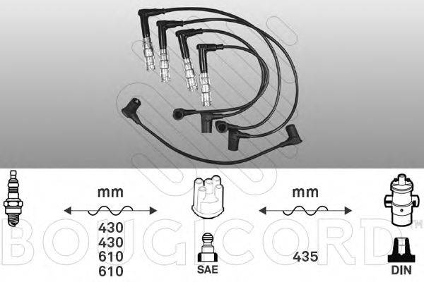 Комплект проводов зажигания 7154 BOUGICORD