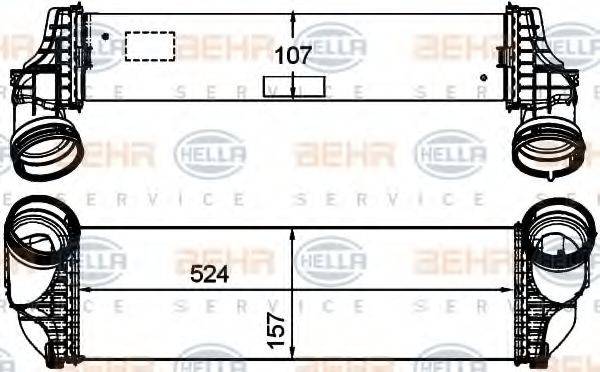 Интеркулер 8ML 376 746-261 HELLA