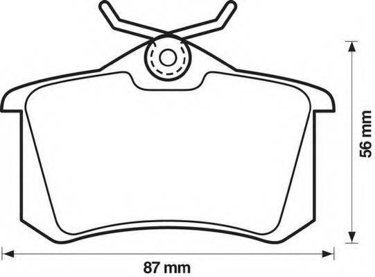 Комплект тормозов, дисковый тормозной механизм DP 85 005 BREMBO