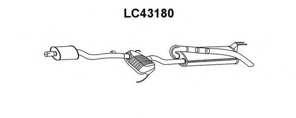 Глушитель выхлопных газов конечный LC43180 VENEPORTE