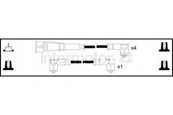 Комплект проводов зажигания 76326 STANDARD