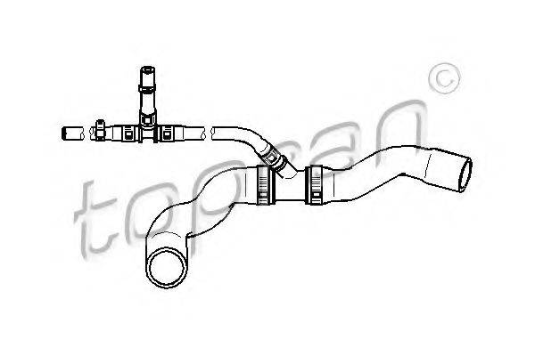Шланг радиатора 113 467 TOPRAN