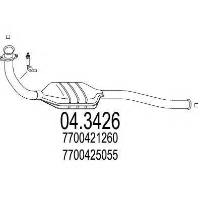 Катализатор 04.3426 MTS