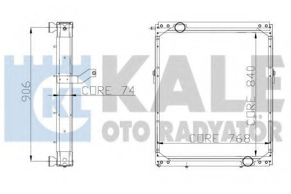 Радиатор, охлаждение двигателя 115200 KALE OTO RADYATOR