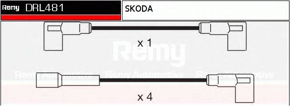 Комплект проводов зажигания DRL481 REMY