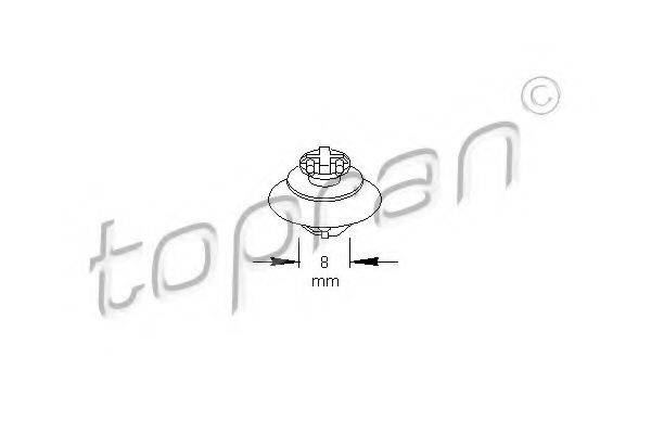 Пружинный зажим 722 744 TOPRAN