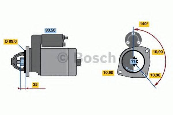 Стартер 0 986 017 290 BOSCH