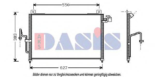 Конденсатор, кондиционер 112012N AKS DASIS