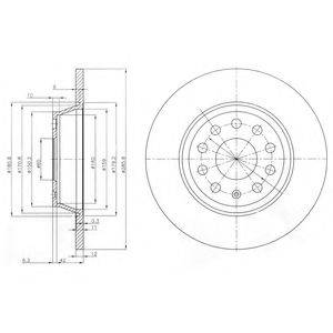 Тормозной диск BG3954C DELPHI