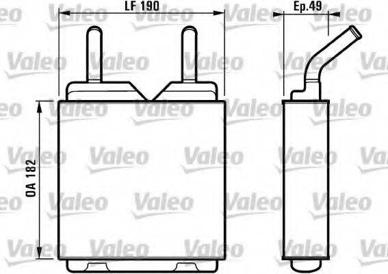 Теплообменник, отопление салона 812150 VALEO