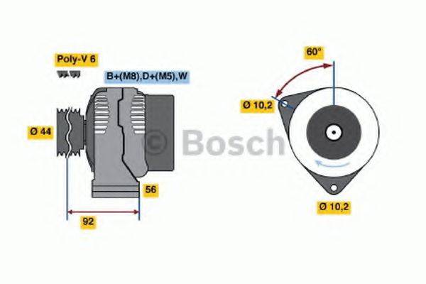 Генератор 0 123 540 002 BOSCH