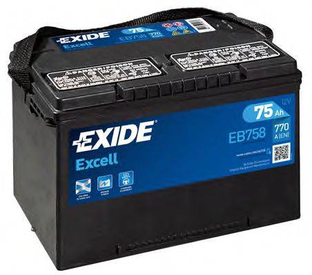 Стартерная аккумуляторная батарея EB758 EXIDE