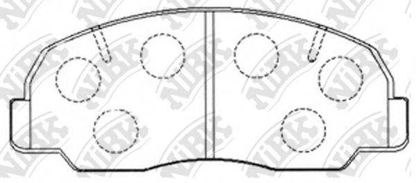 Комплект тормозных колодок PN1098 NiBK