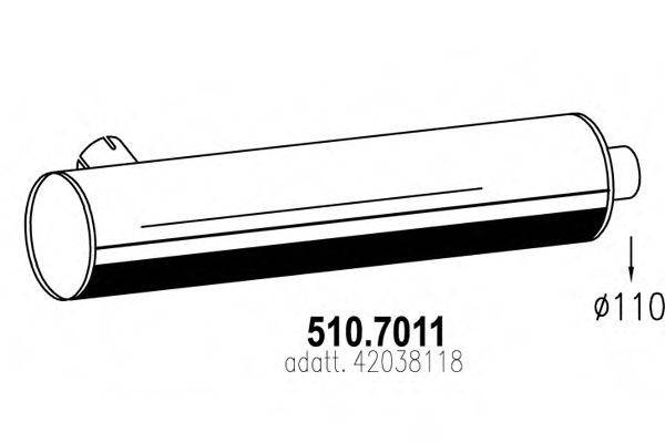 Амортизатор 510.7011 ASSO