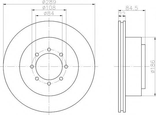 Тормозной диск MDC995 MINTEX