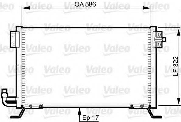 Конденсатор, кондиционер 818989 VALEO