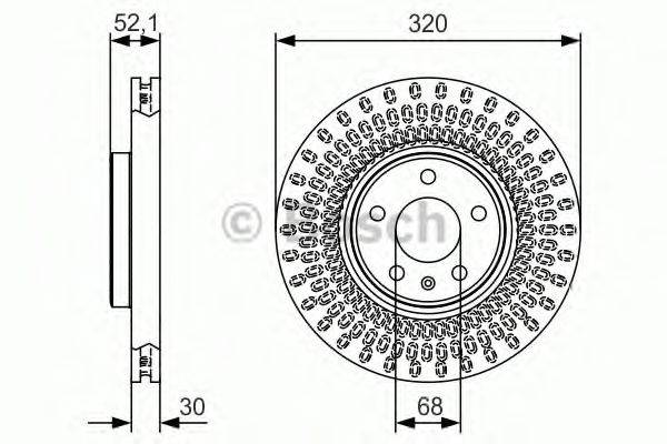 Тормозной диск 0 986 479 C49 BOSCH