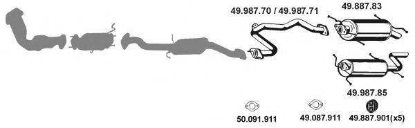 Система выпуска ОГ 492045 EBERSPACHER