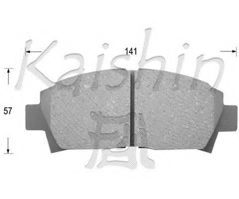 Комплект тормозных колодок, дисковый тормоз FK2108 KAISHIN