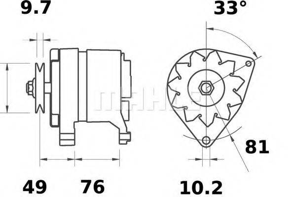 Генератор MG 211 MAHLE ORIGINAL