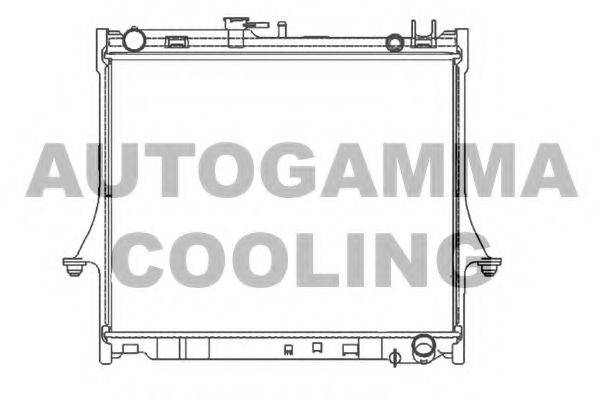 Радиатор, охлаждение двигателя 107325 AUTOGAMMA