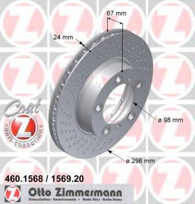 Тормозной диск 460.1569.20 ZIMMERMANN