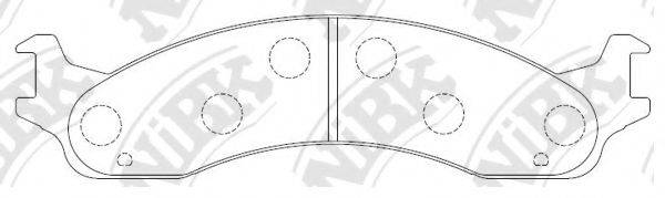 Комплект тормозных колодок PN0063 NiBK
