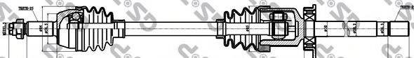 Приводной вал 299043 GSP
