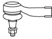 Наконечник поперечной рулевой тяги 4819 FRAP
