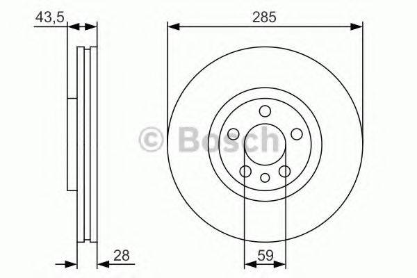 Тормозной диск 0 986 479 S62 BOSCH