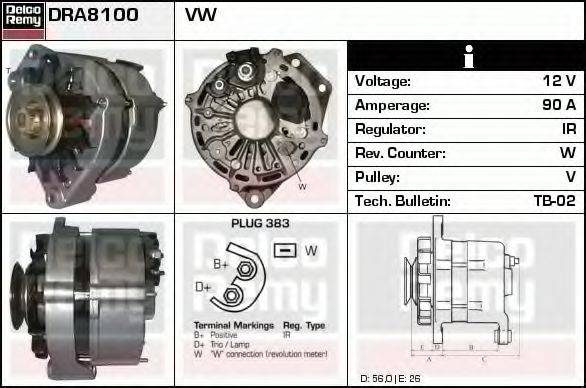 Генератор DRA8100 REMY