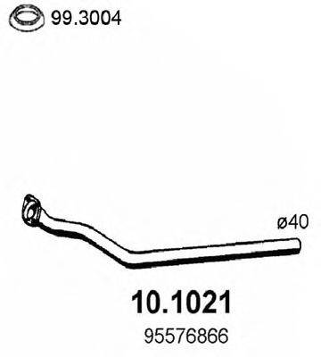 Труба выхлопного газа 10.1021 ASSO