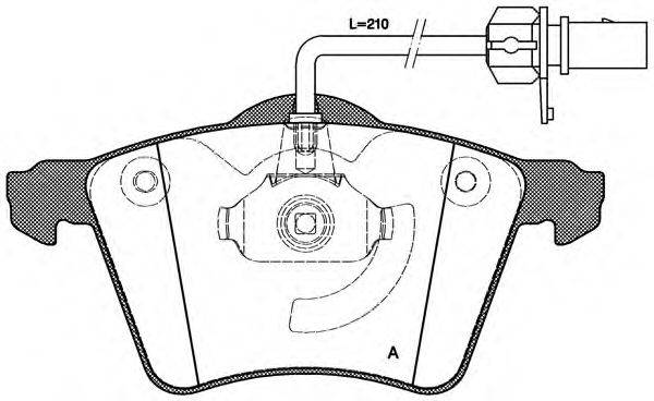 Комплект тормозных колодок, дисковый тормоз BPA0721.02 OPEN PARTS