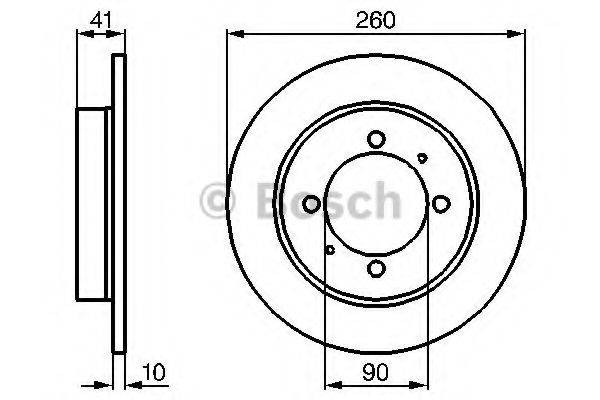 Тормозной диск 0 986 478 716 BOSCH