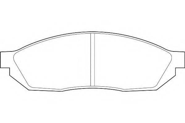 Комплект тормозных колодок, дисковый тормоз WBP20731A WAGNER