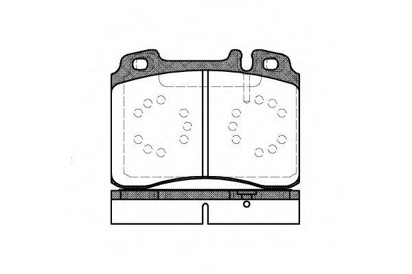 Комплект тормозных колодок, дисковый тормоз P2793.20 WOKING